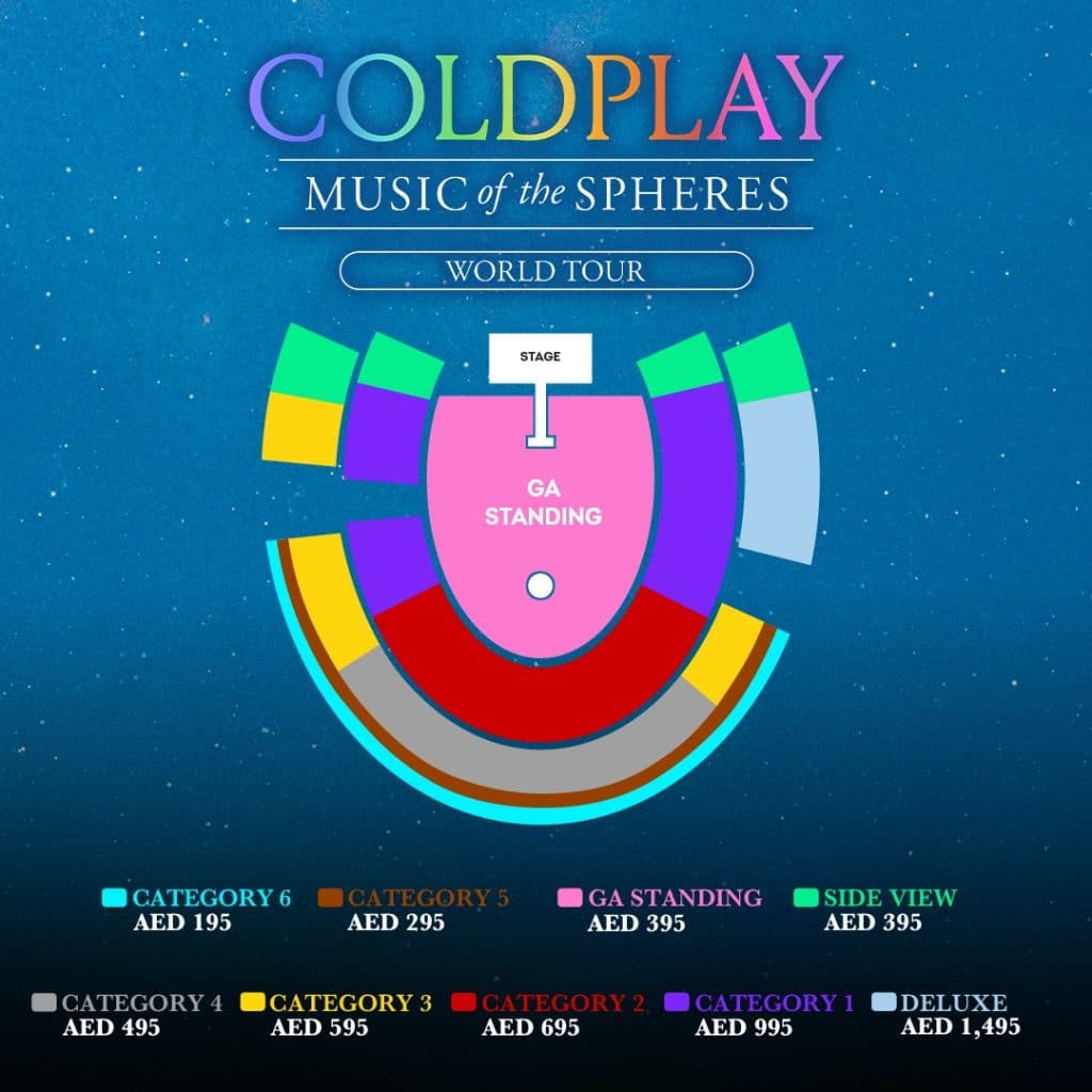 Coldplay Infinity Tickets New Tickets Released For Abu Dhabi Shows