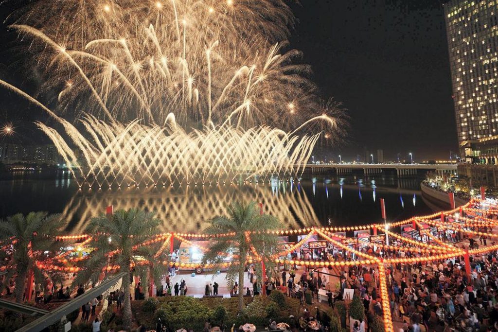 chinese new year fireworks dubai