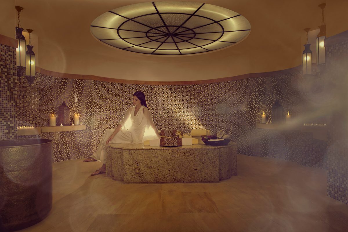 Sofitel Dubai Downtown - spa-decoration-with-lit-candles-towels