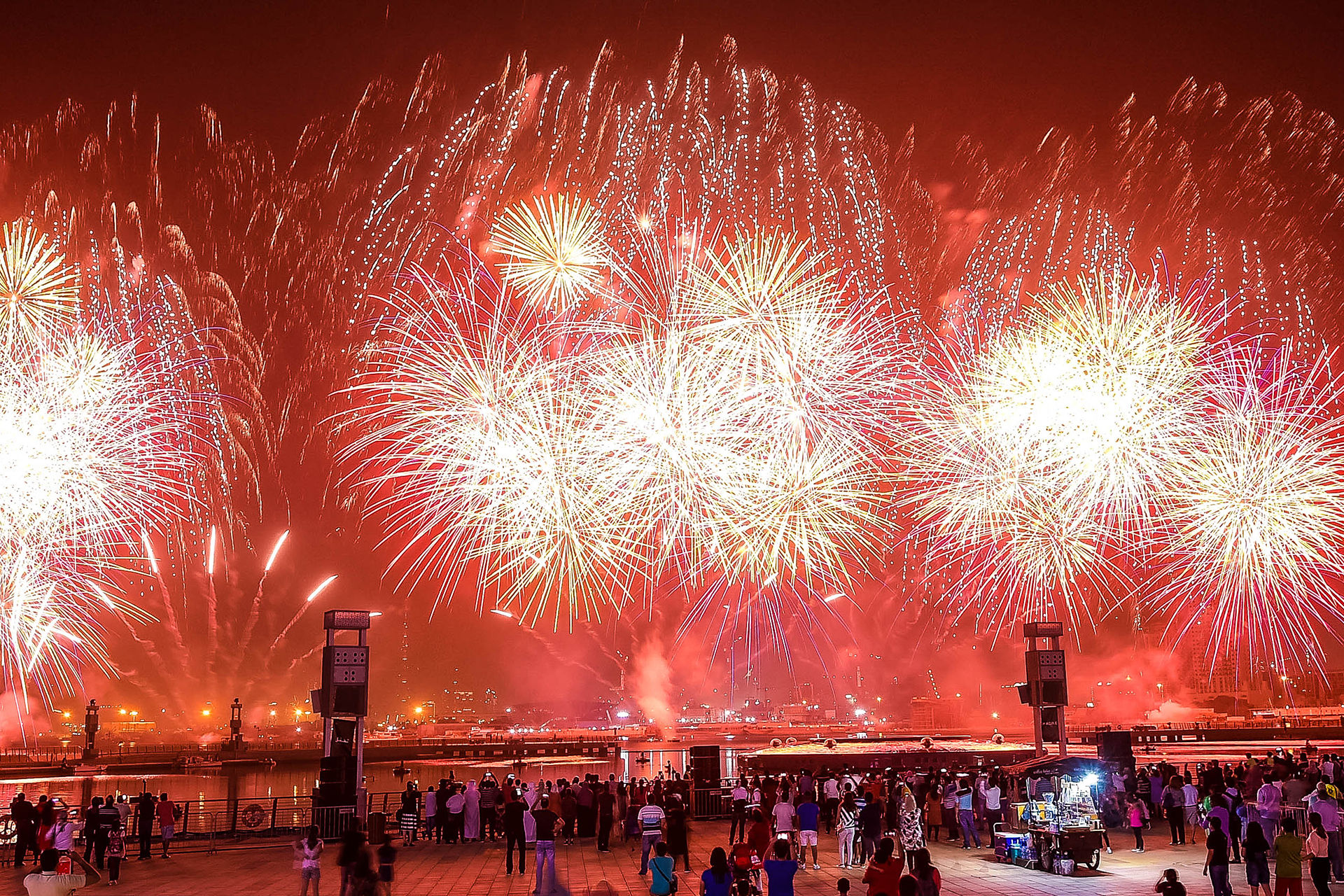 Dazzling firework displays at Dubai Festival City to celebrate Eid