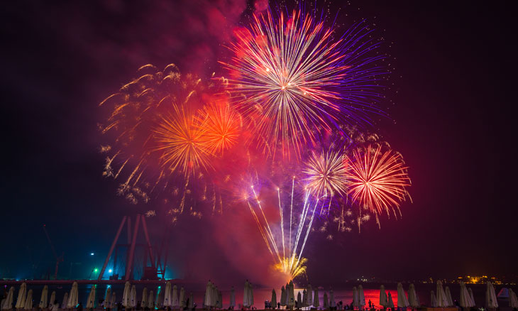 Eid fireworks in Dubai 2015