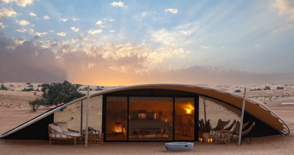 The Nest outdoor pods in Al Ain