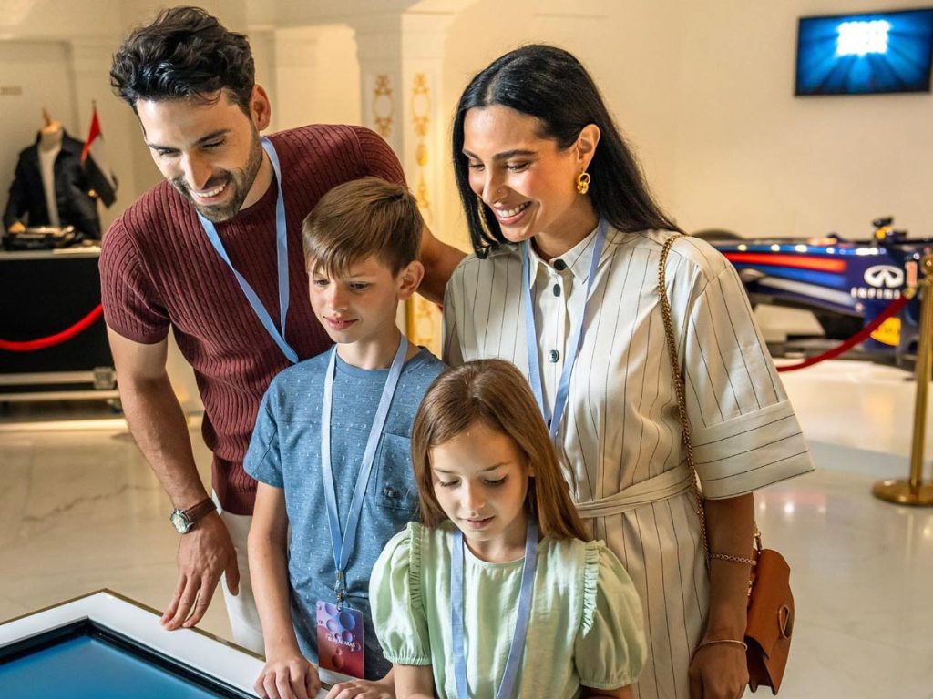 A family enjoying the Burj Al Arab tour