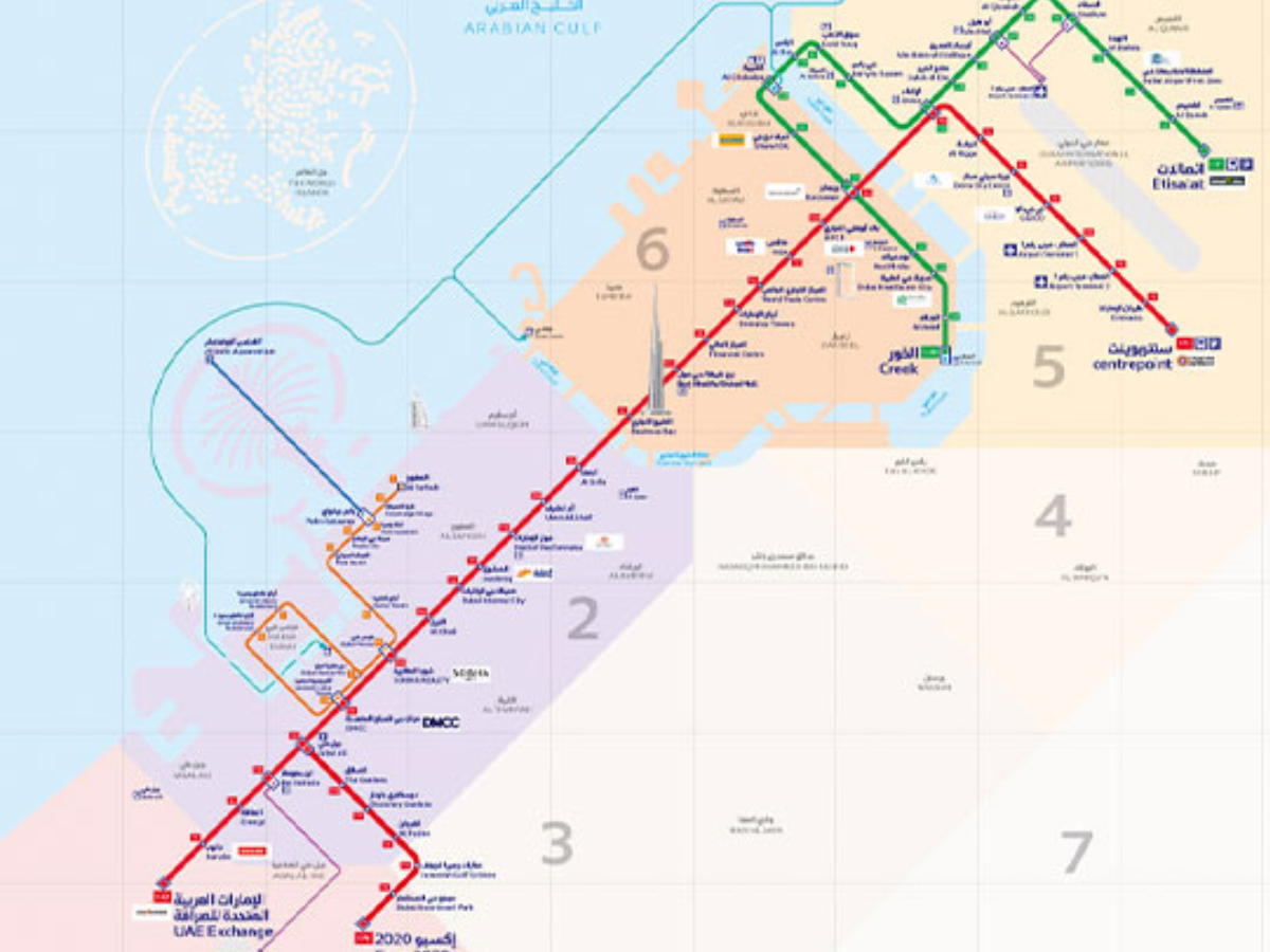 Dubai Metro Map: True Red Line Locations Revealed