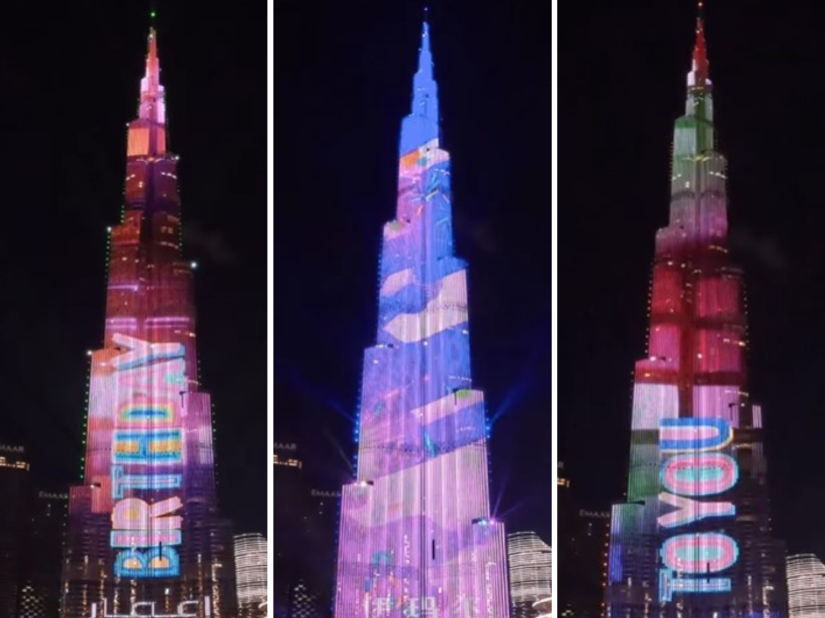 Burj Khalifa birthday message: Every day in February