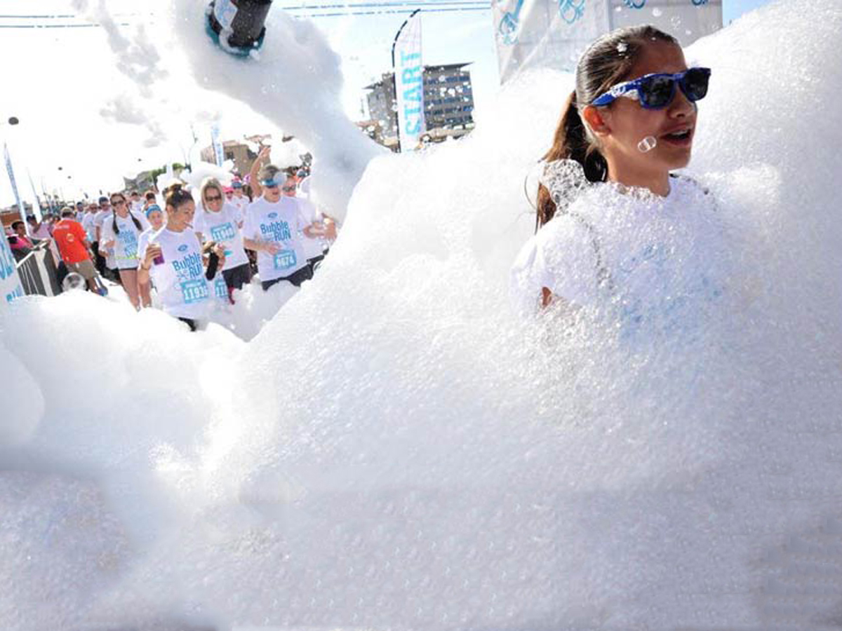 Bubble run Expo City Bubble Run is coming to Expo City tomorrow Time