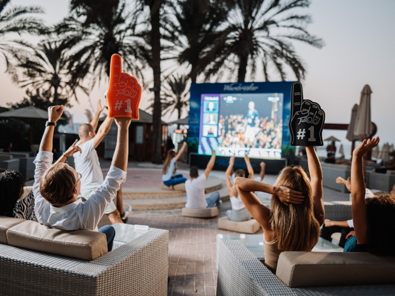 Rugby World Cup fan zone Hilton Dubai Jumeirah: Rugby World Cup 2023