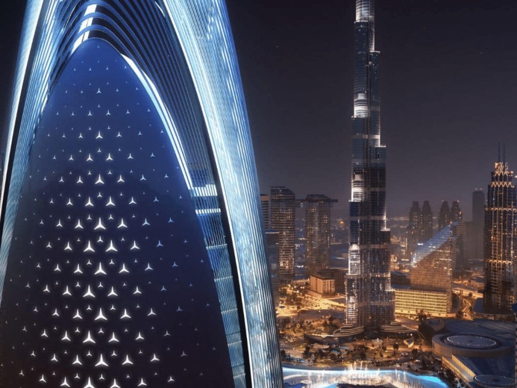 Mercedes-Benz Places tower was officially launched in Dubai. The luxury branded residence is one of a line of car brands branching out into real estate