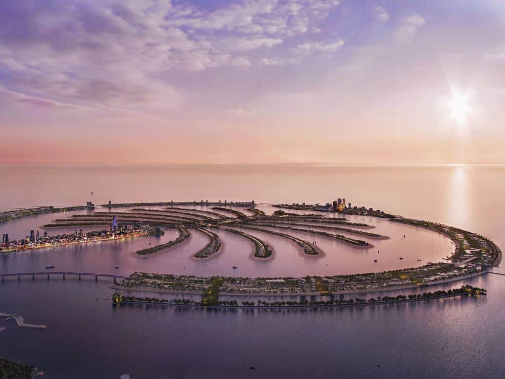 How Palm Jebel Ali should look once completed (Credit: Dubai Media Office)