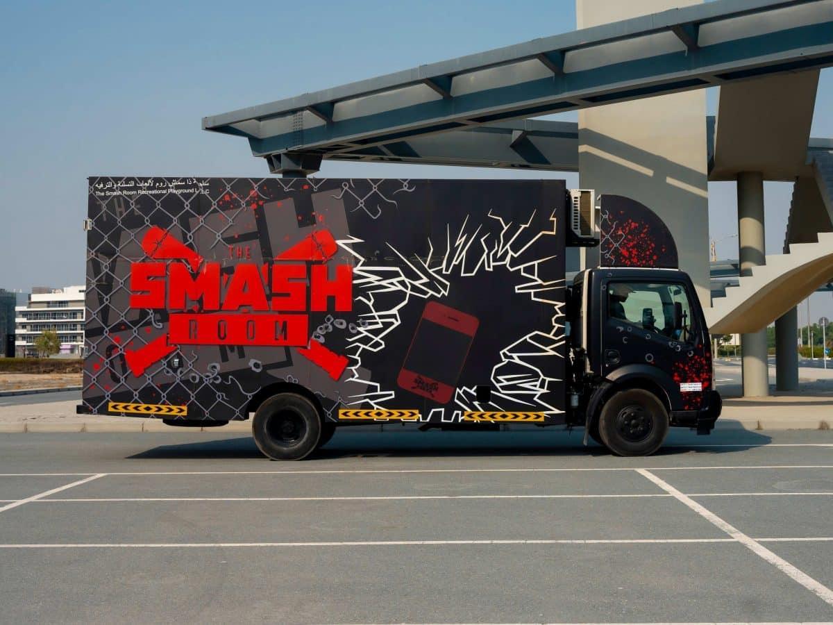 The Smash Mobile can be hired across the UAE