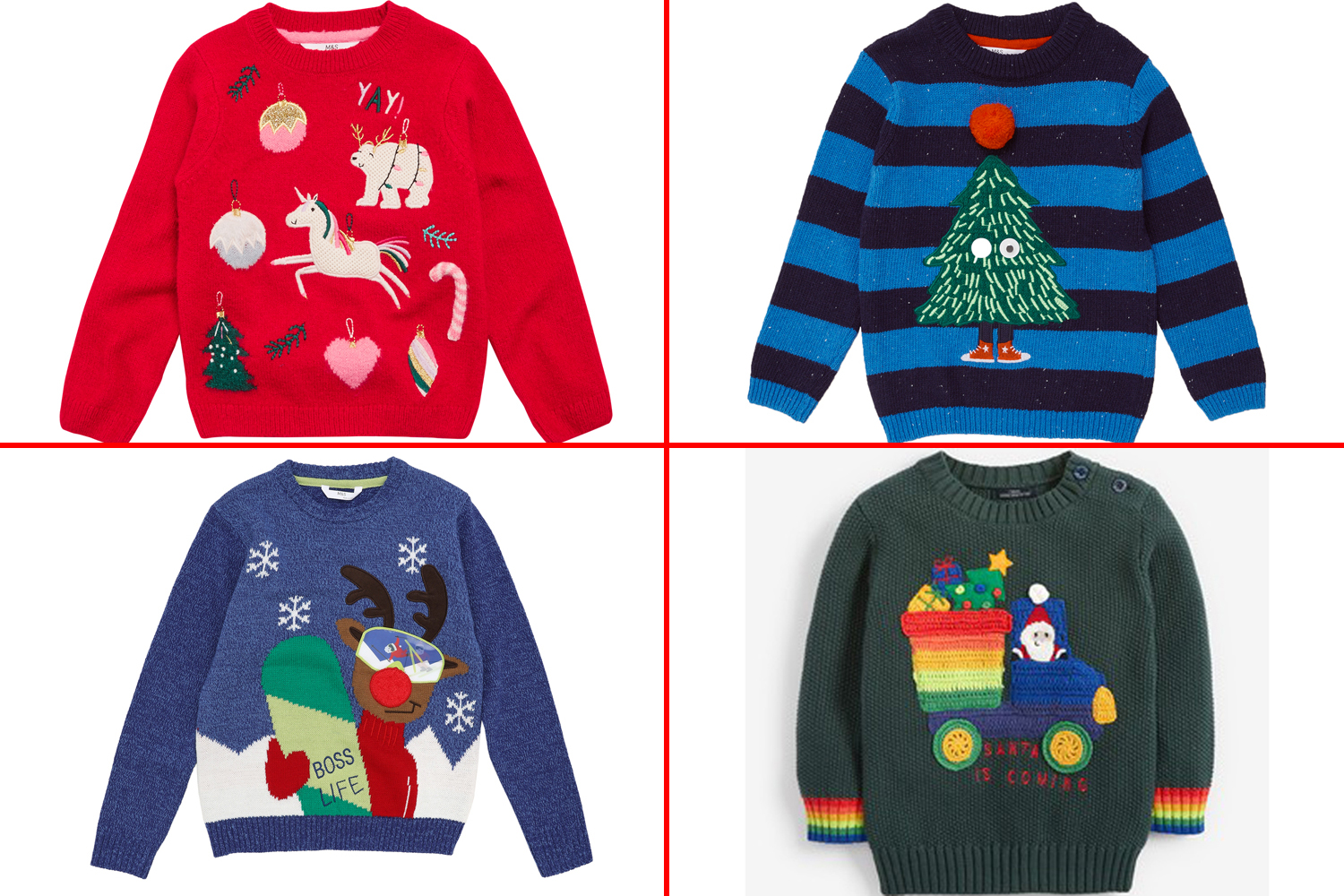 matalan children's christmas jumpers