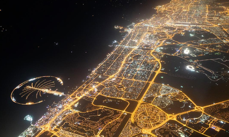 Amazing Aerial Photos And Video Of Dubai At Night Things To Do Time Out Dubai