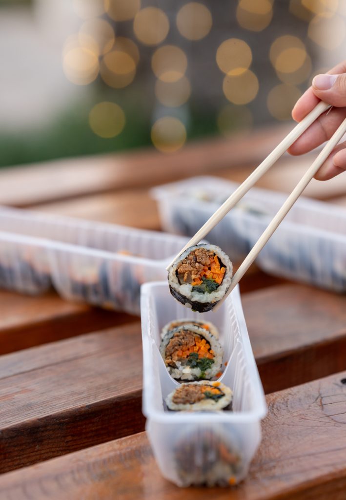 Try vegan frozen gimbap at the K-Food booth in Winter Garden Dubai ...